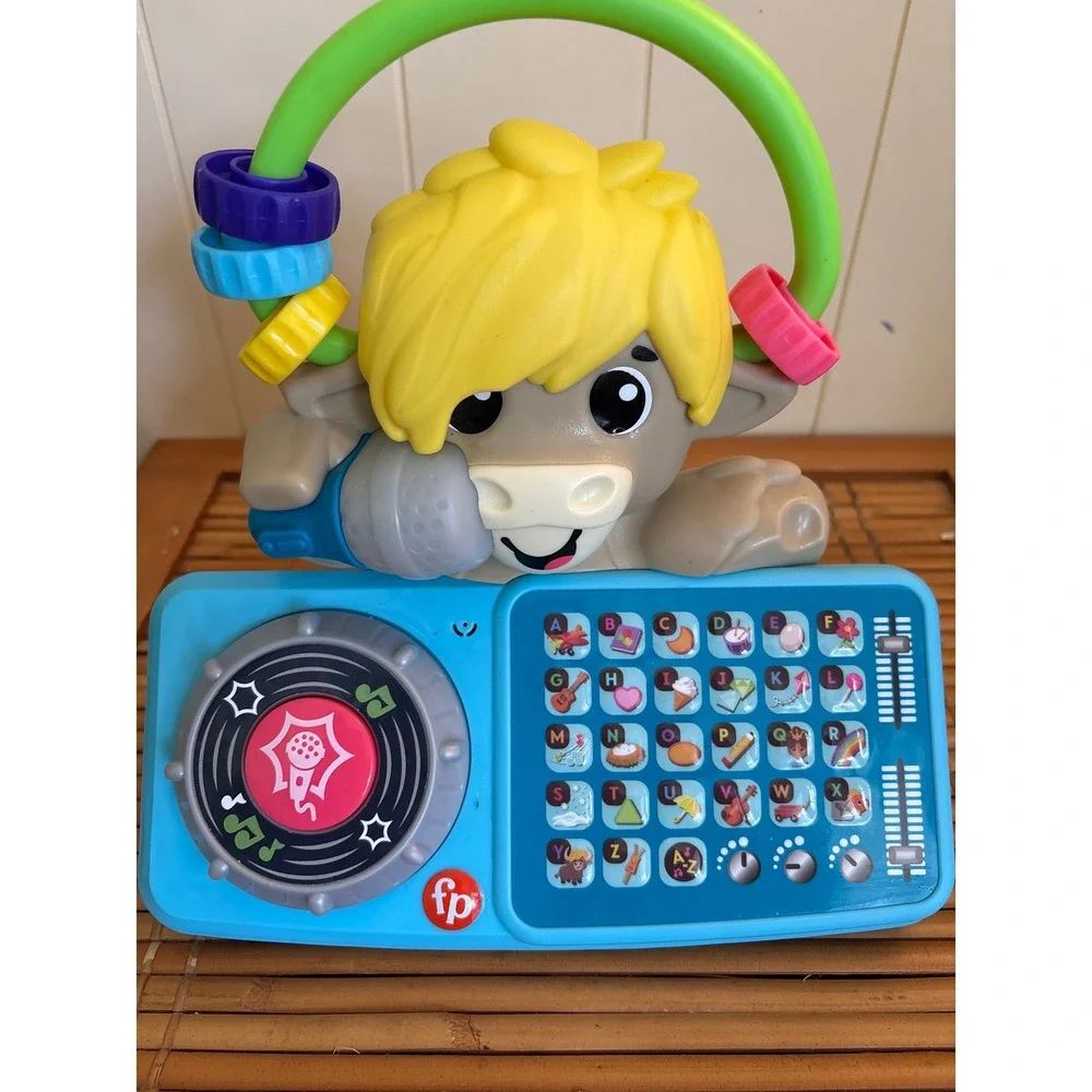 Fisher-Price Link Squad DJ Ox Interactive Musical Learning Toy HTX03 Blue